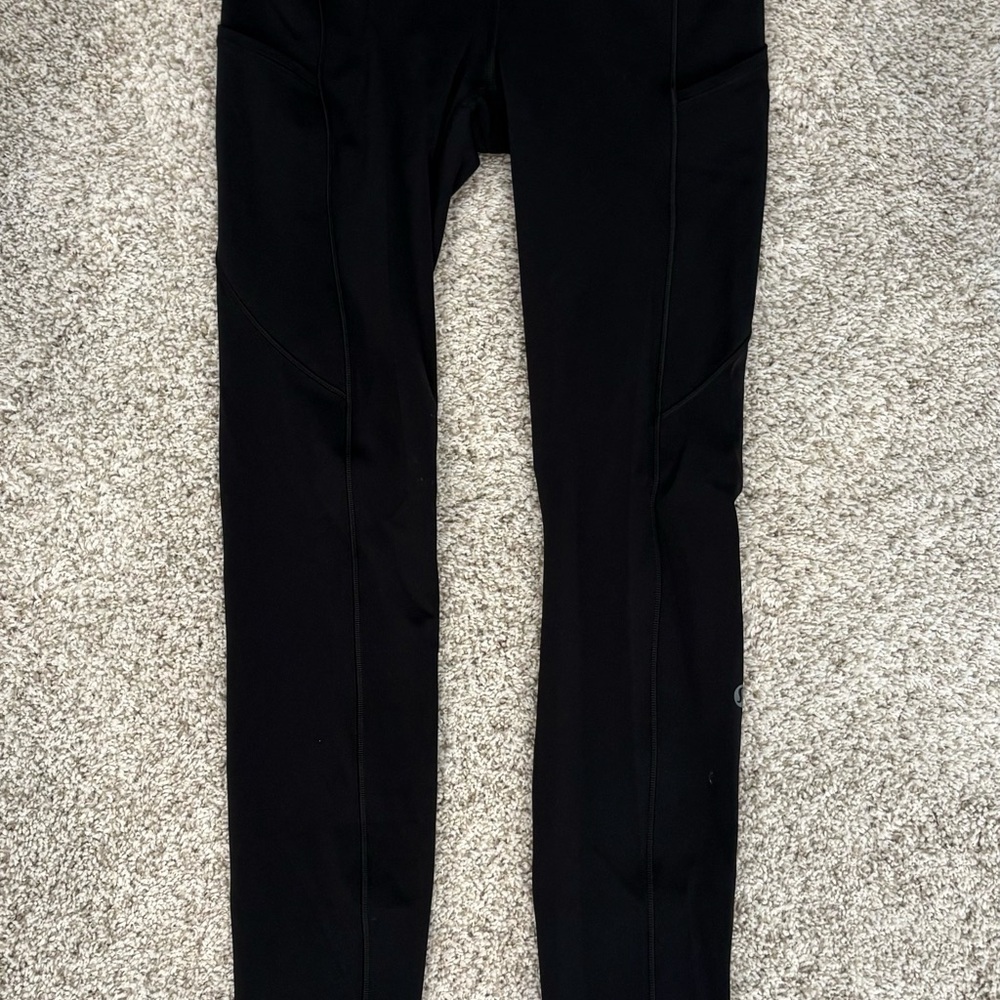 Lululemon Wunder Train High-Rise Leggings - Black, Size 6, 28” Inseam